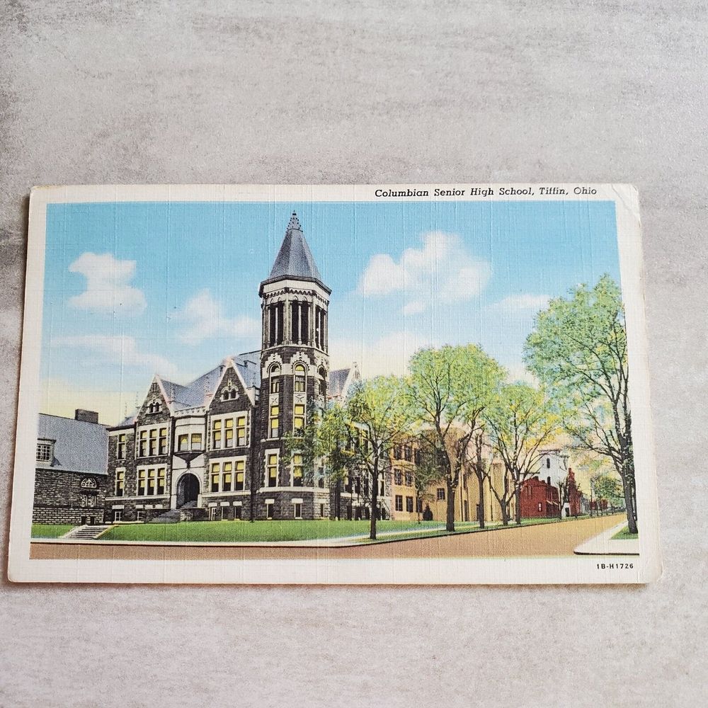 Vintage Postcards Lot Of 6 Crooked River Or Lake Champlain Columbian High School - Picture 10 of 12